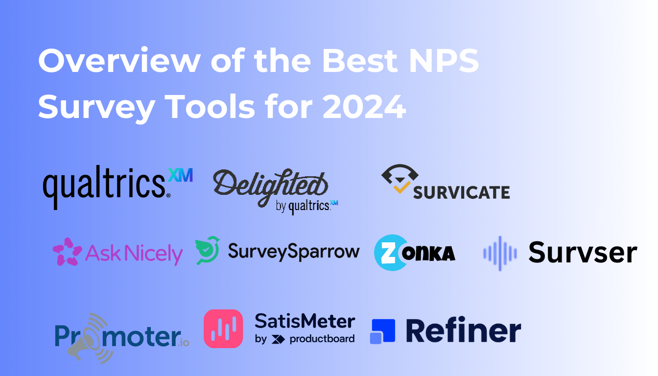 An overview of various nps survey tools available in 2024.