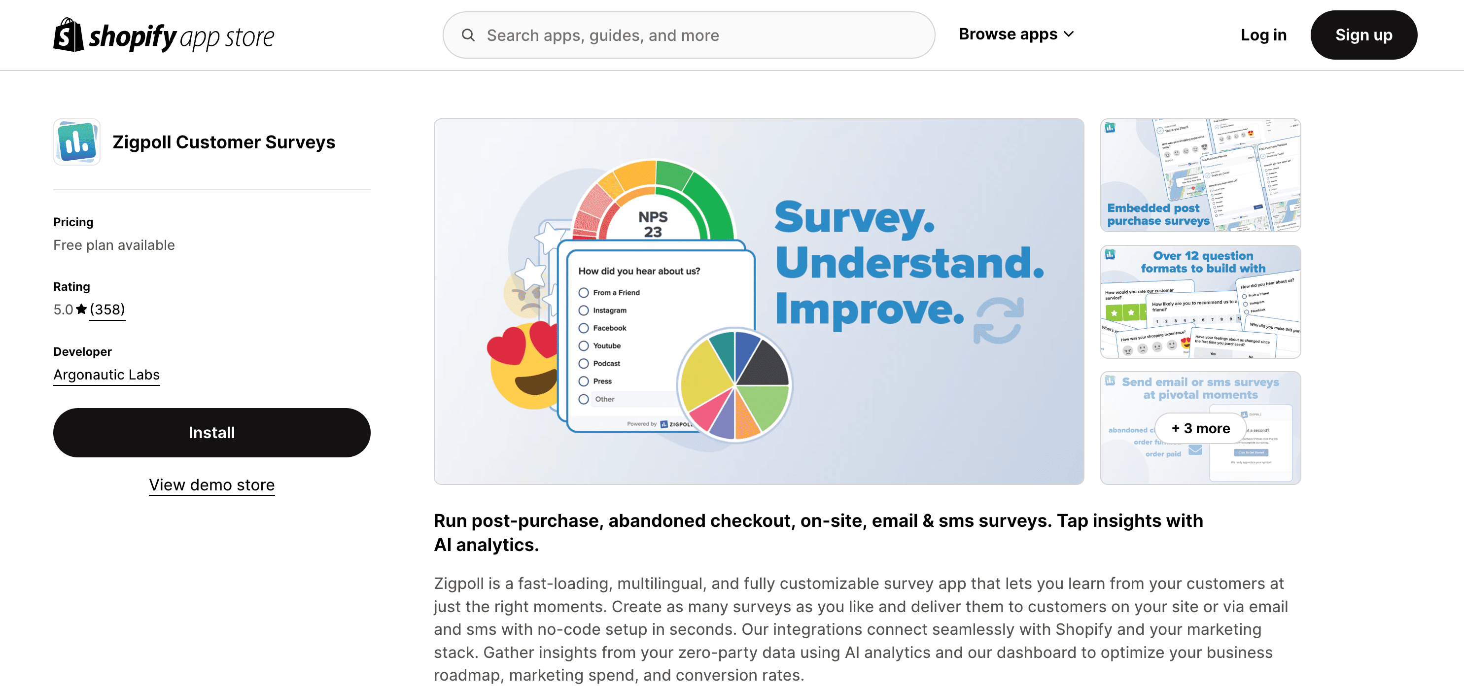Zigpoll multilingual survey Shopify app.